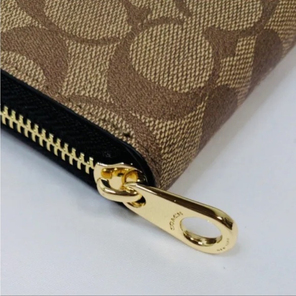 Coach X Jean Michel Basquiat Long Zip Around Wallet in Signature Canvas NWT - Picture 5 of 8